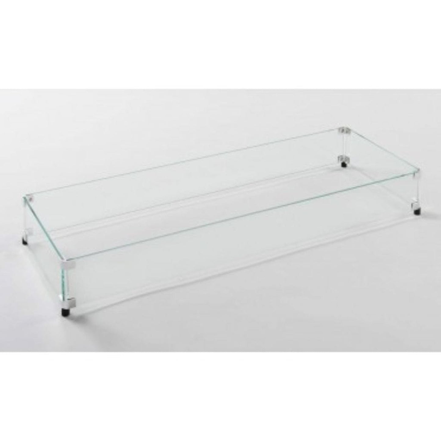 American Fyre Designs 35" Rectangular Glass Wind Guard