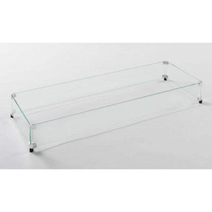 American Fyre Designs 35" Rectangular Glass Wind Guard