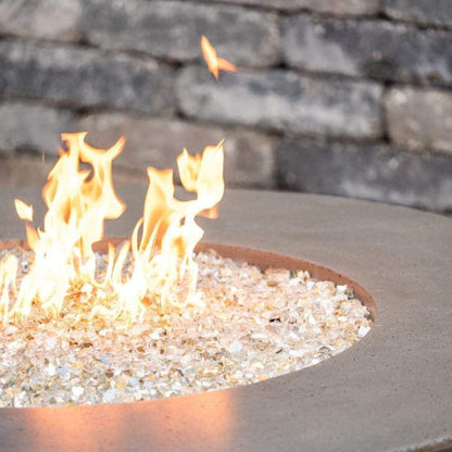 American Fyre Designs 54" Versailles Round Gas Firetable Ball Feet