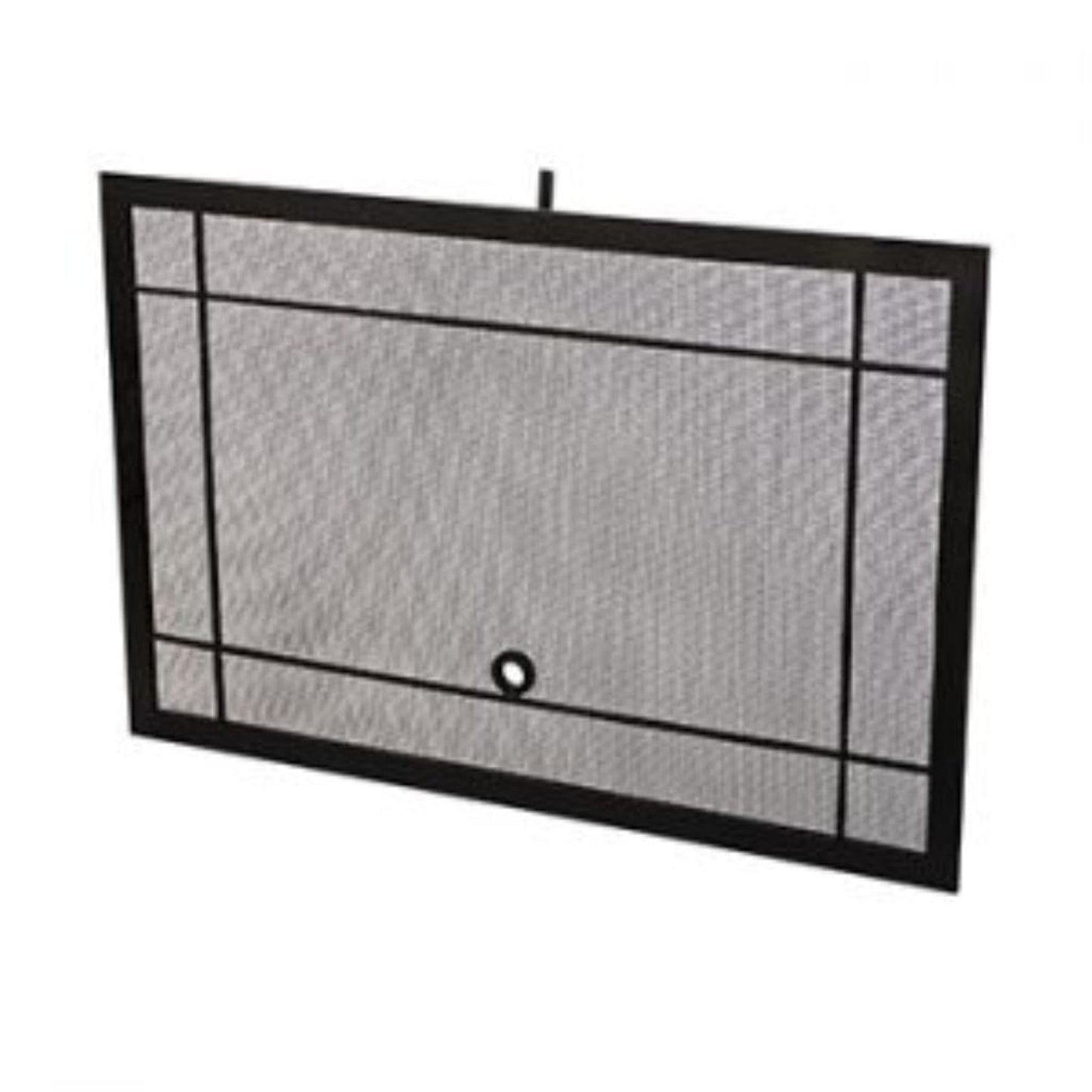 American Fyre Designs Black Mesh Screen Fireplace Cover