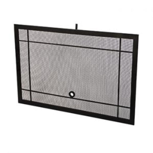 American Fyre Designs Black Mesh Screen Fireplace Cover