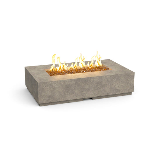 American Fyre Designs Legend 60" Light Basalt Natural Gas Firetable with Manual Flame Sensing Control