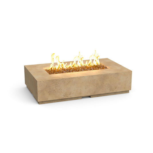 American Fyre Designs Legend 60" Travertine Liquid Propane Firetable with Manual Flame Sensing Control