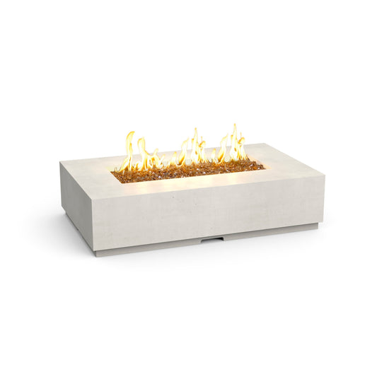 American Fyre Designs Legend 60" White Aspen Liquid Propane Firetable with Manual Flame Sensing Control