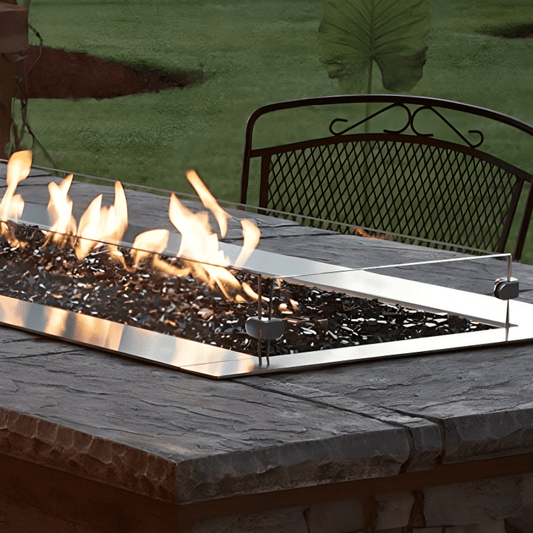American Hearth 60-inch Tall Wind Deflector Glass WG604LT