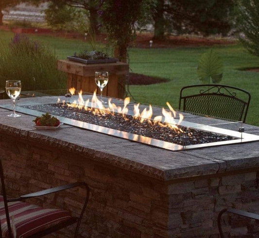 Empire White Mountain Hearth Carol Rose 60" Manual Outdoor Linear Fire Pit OL60TP10