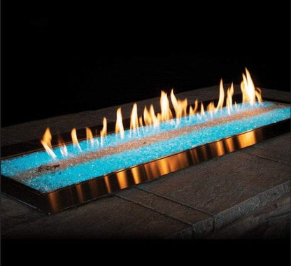 American Hearth 60 inch Carol Rose Multicolor LED Linear Fire Pit OL60TP18