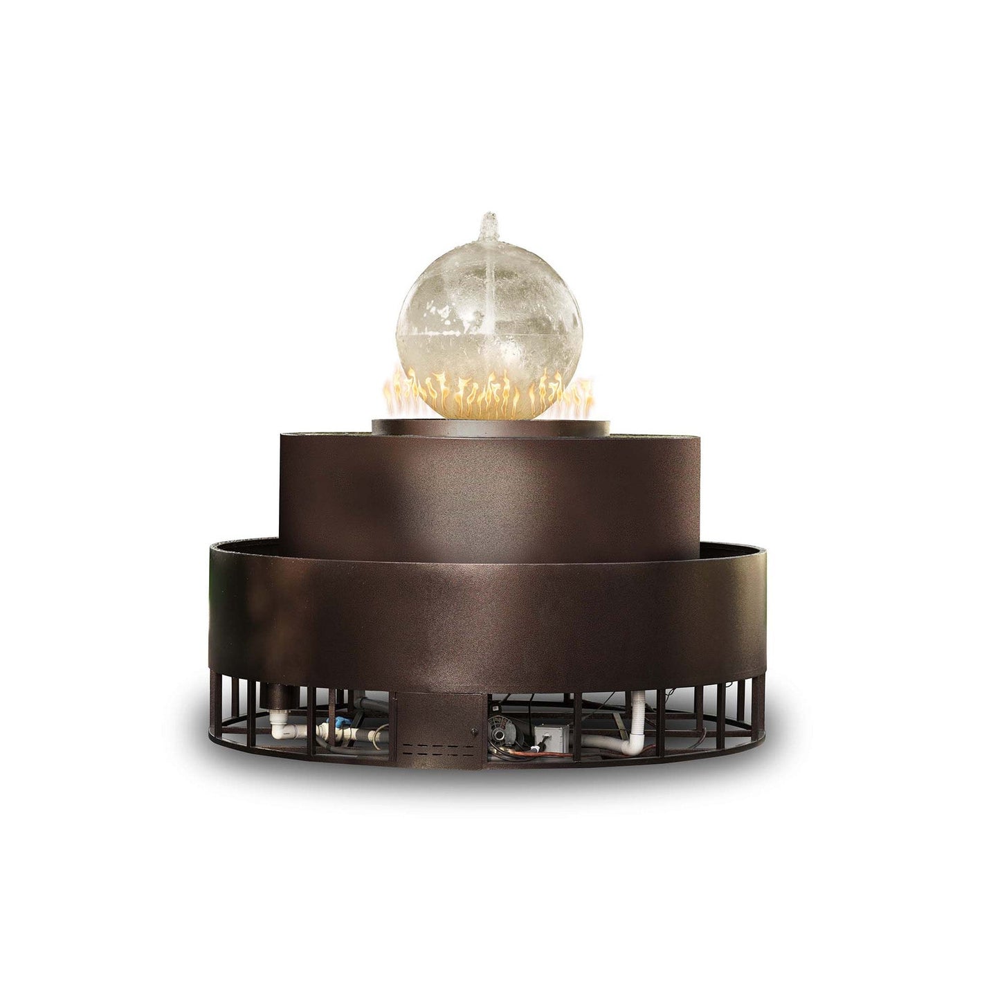 89" Atlas Fire & Water Fountain - Self Contained Units by The Outdoor Plus