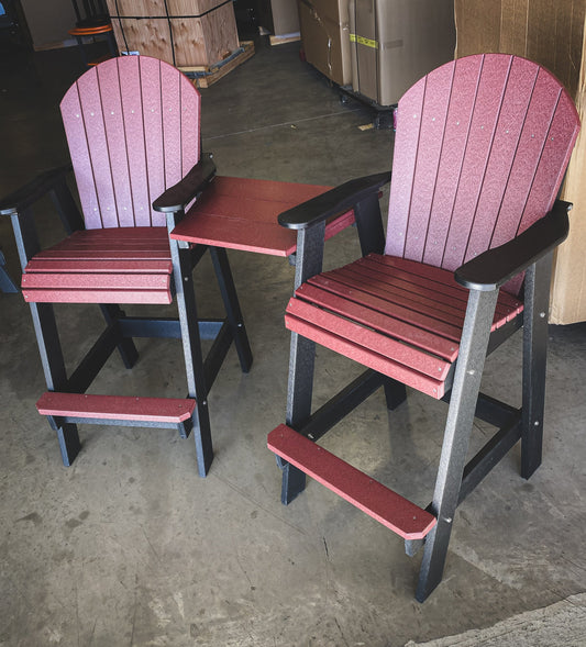 Bar Height Tete-A-Tete Cherry Wood/Black