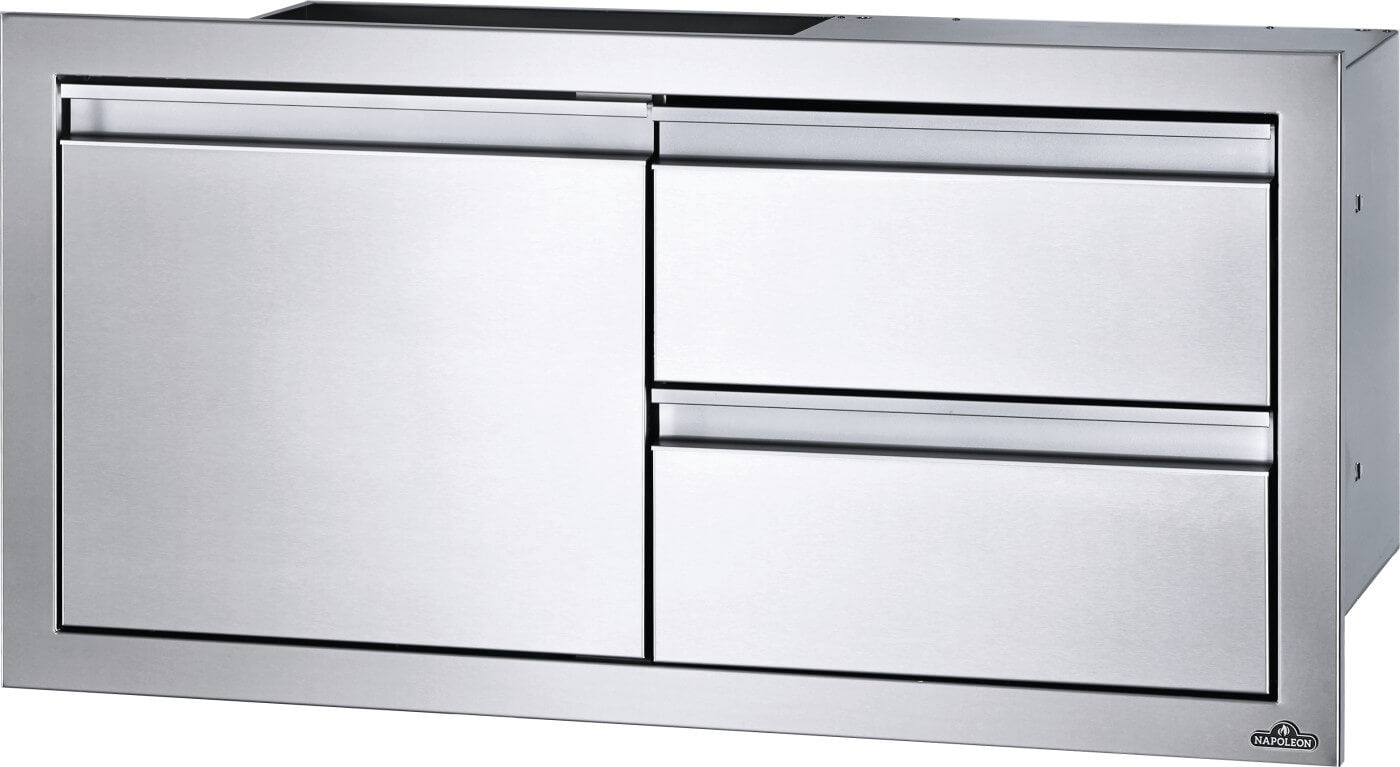 Napoleon 36 x 16 inch Single Door & Double Drawer Combo