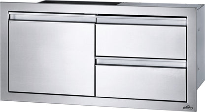 Napoleon 36 x 16 inch Single Door & Double Drawer Combo