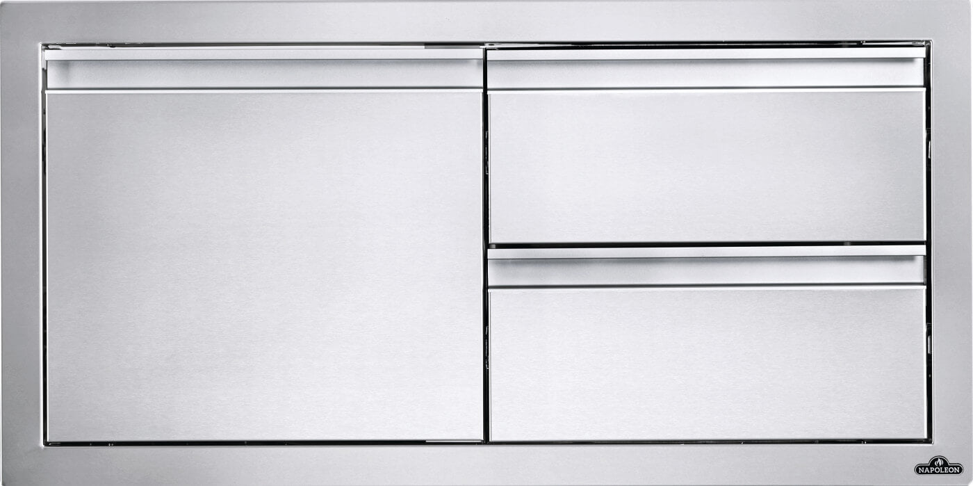 Napoleon 36 x 16 inch Single Door & Double Drawer Combo