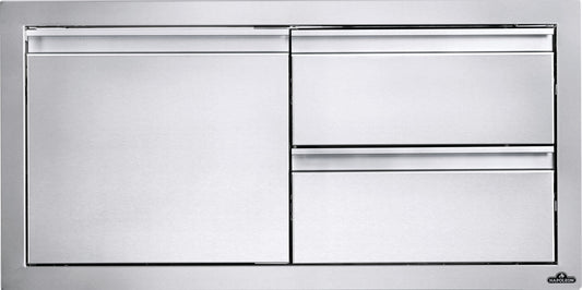 Napoleon 36 x 16 inch Single Door & Double Drawer Combo