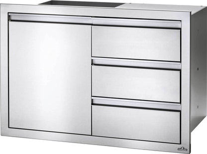 Napoleon 36 x 24 inch Single Door & Triple Drawer Combo