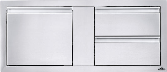 Napoleon 42 x 16 inch Single Door & Double Drawer Combo