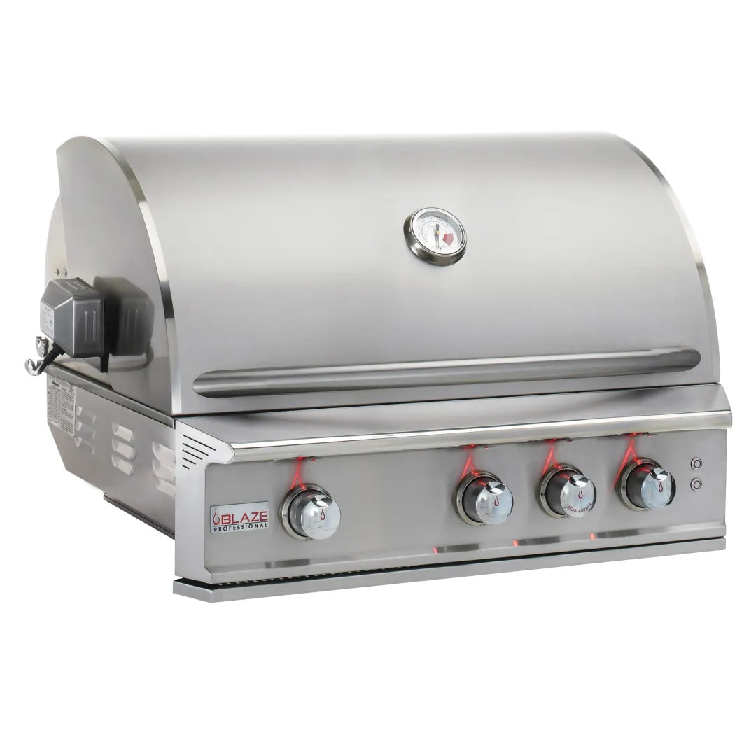 Blaze Professional LUX 34" 3-Burner Built-In Natural Gas Grill With Rear Infrared Burner (BLZ-3PRO-NG)