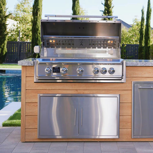 Blaze LTE PRO 32" 4 Burner Built-in Propane Gas Grill with Digital Temperature Screen & Rear Infrared Burner (BLZ-4LTEPRO-LP)