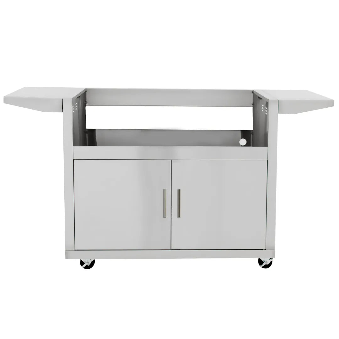 Blaze Grill Package - Premium LTE 40" 5-Burner Built-In Natural Gas Grill, and  Grill Cart in Stainless Steel