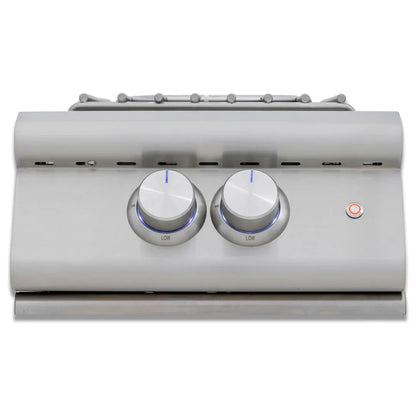 Blaze Premium LTE+ Built-In Natural Gas High Performance Power Burner with Wok Ring and Stainless Steel Lid (BLZ-PBLTE3-NG)