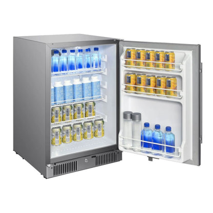 Blaze 20-Inch 4.3 Cu. Ft. Outdoor Rated Refrigerator with Lock (BLZ-SSRF20-4.3)