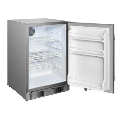Blaze 20-Inch 4.3 Cu. Ft. Outdoor Rated Refrigerator with Lock (BLZ-SSRF20-4.3)