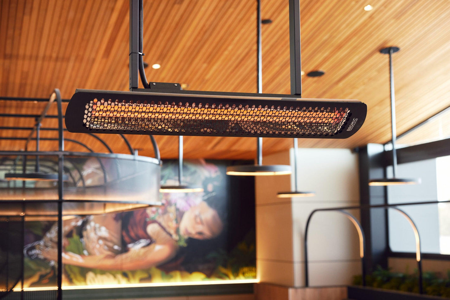 Bromic Heating Tungsten Smart-Heat 44" 4000 Watt 208V Black Electric Patio Heater
