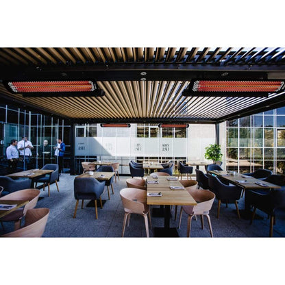 Bromic Heating Tungsten Smart-Heat 56" 3000 Watt 277V Black Commercial Outdoor Electric Patio Heater