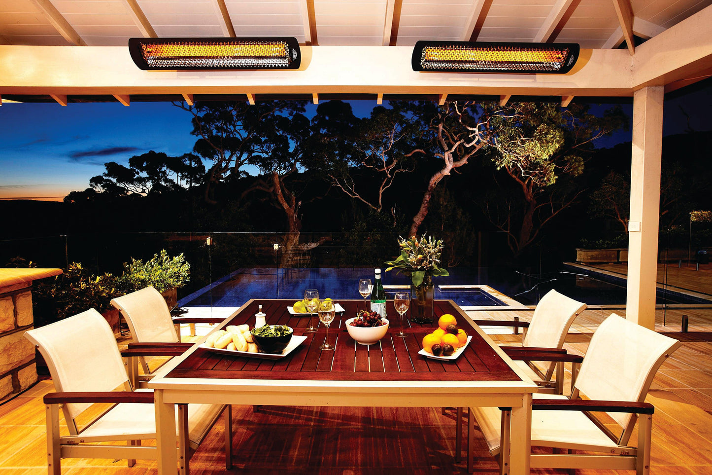 Bromic Heating Tungsten Smart-Heat 56" 6000 Watt 208V Black Electric Patio Heater