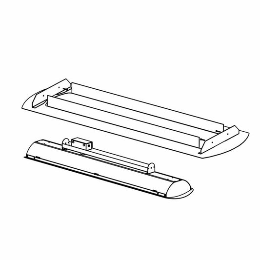 Bromic Heating White Ceiling Recess Kit for Tungsten Smart-Heat 2000W and 4000W Electric Heaters