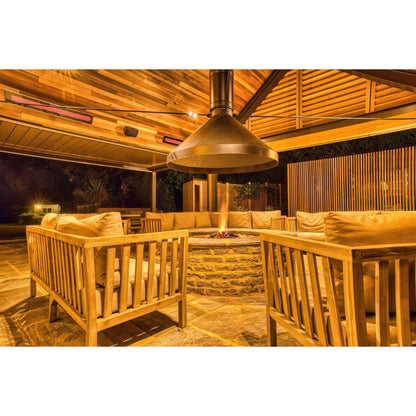 Bromic Heating Platinum Smart-Heat 50" 3400 Watt 220-240V Black Electric Patio Heater
