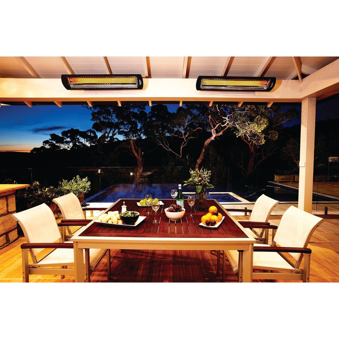 Bromic Heating Tungsten Smart-Heat 44" 2000 Watt 220-240V Black Electric Patio Heater