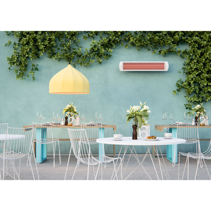 Bromic Heating Tungsten Smart-Heat 56" 6000 Watt 208V White Electric Patio Heater