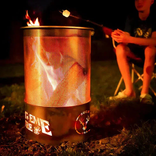 Buck Stove 15" Xtreme Fire Tower Vertical Stainless Steel Wood Burning Fire Pit