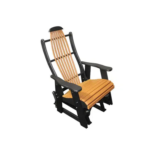Buck Stove Bent Back Black/Cedar Single Glider