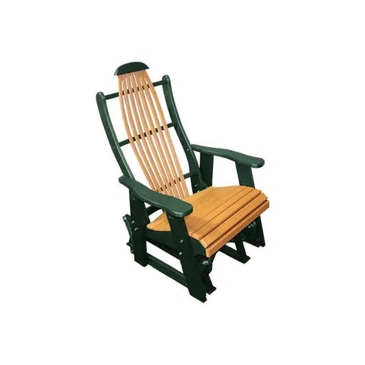 Buck Stove Bent Back Cedar/Green Single Glider