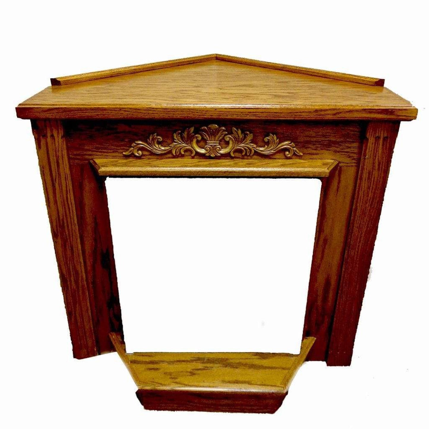 Buck Stove Classic Corner Dark Oak Mantel Accessory for Model 34 and Model 384 Gas Stove