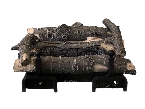 Buck Stove Colorado Aspen 24" Millivolt Valve Vent-Free Natural Gas Log Set With On/Off Remote