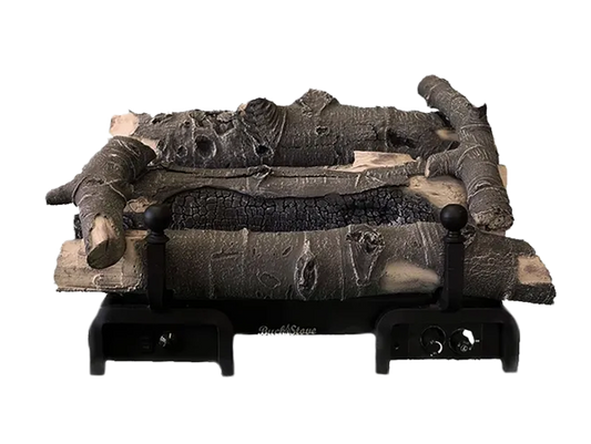Buck Stove Colorado Aspen 24" Millivolt Valve Vent-Free Liquid Propane Log Set With On/Off Remote