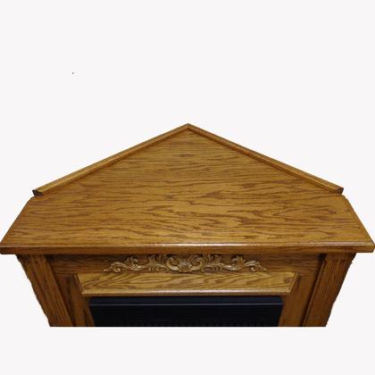 Buck Stove Contemporary Corner Dark Oak Mantel Accessory for Model 34 and Model 384 Gas Stove