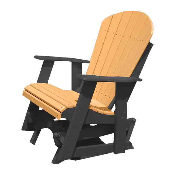 Buck Stove Fan Back Black/Cedar Single Glider
