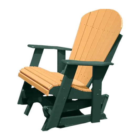 Buck Stove Fan Back Cedar/Green Single Glider