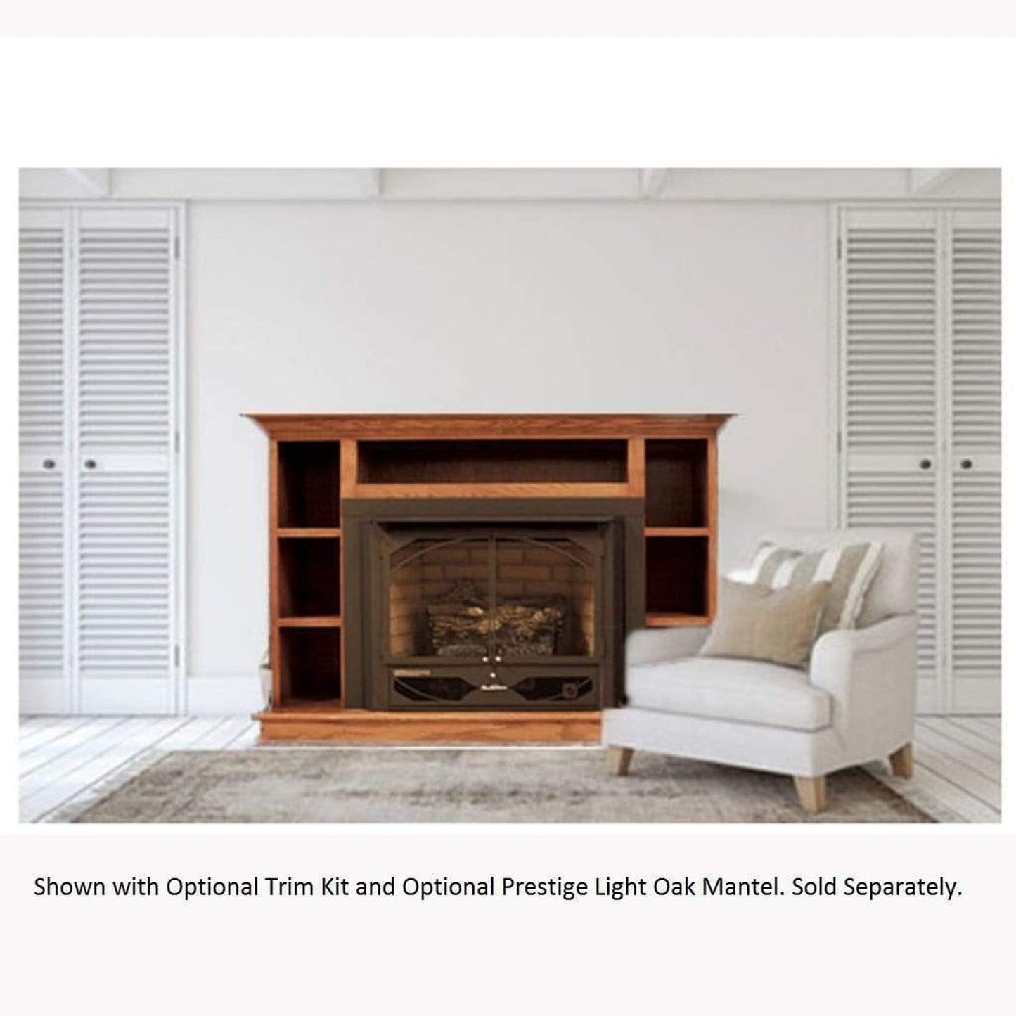 Buck Stove Model 384 32" W x 24" H Vent Free Liquid Propane Gas Stove