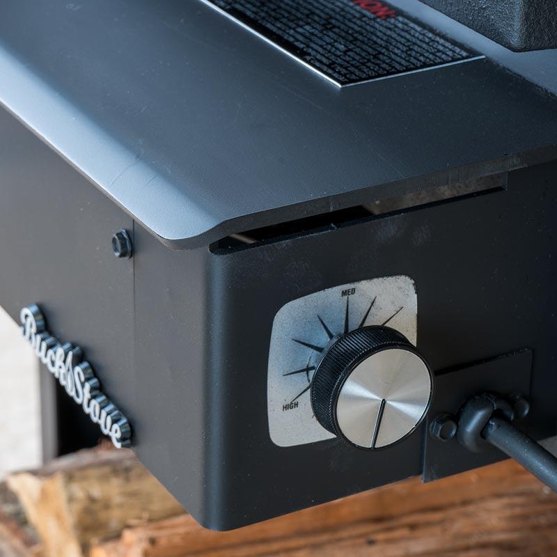 Buck Stove Model 74 Non-Catalytic and Blower Assembly Standard Wood Burning Stove With Pewter Door Finish
