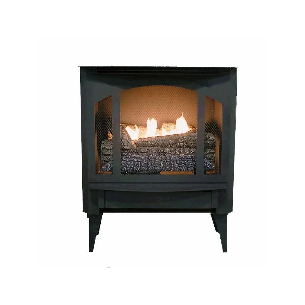 Buck Stove Model T-33 Liquid Propane Gas Stove With Legs and Blower