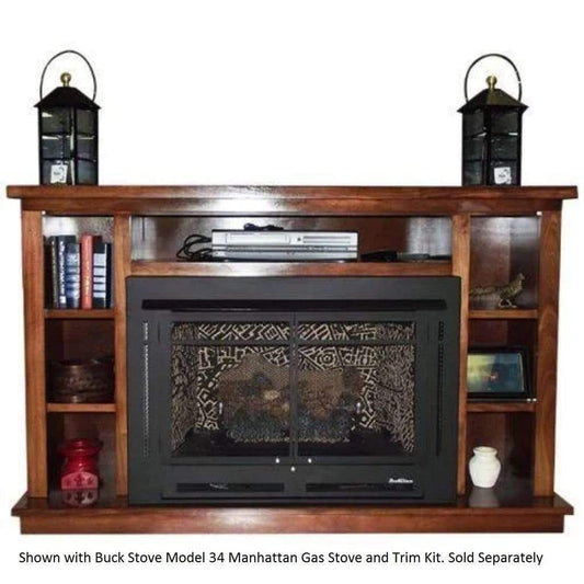 Buck Stove Prestige Manhattan Cherry Mantel for Model 34ZC Gas Stove