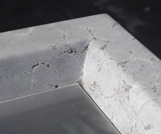 Cabo Square Concrete Fire Pit by The Outdoor Plus - Free Cover Included