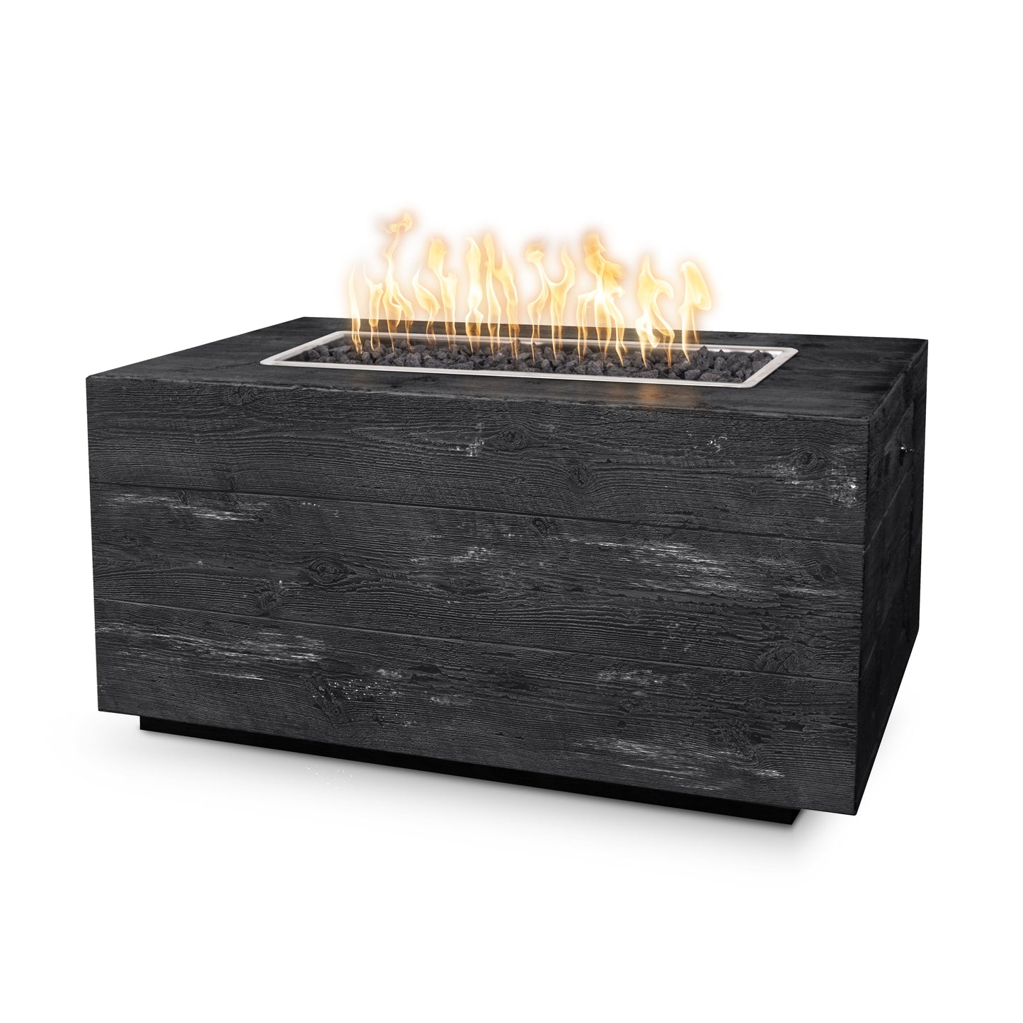Catalina Wood Grain Fire Pit by The Outdoor Plus - Free Cover Included