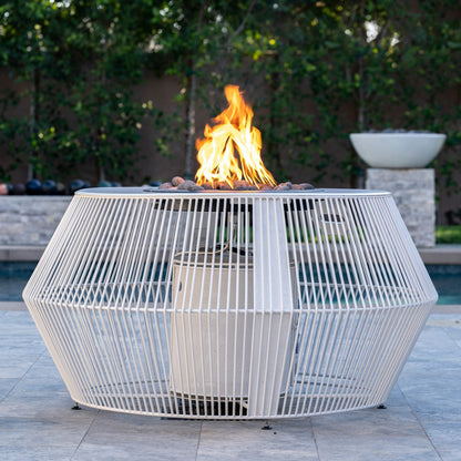 Cesto Fire Pit - Metal Powder Coat by The Outdoor Plus - Free Cover Included
