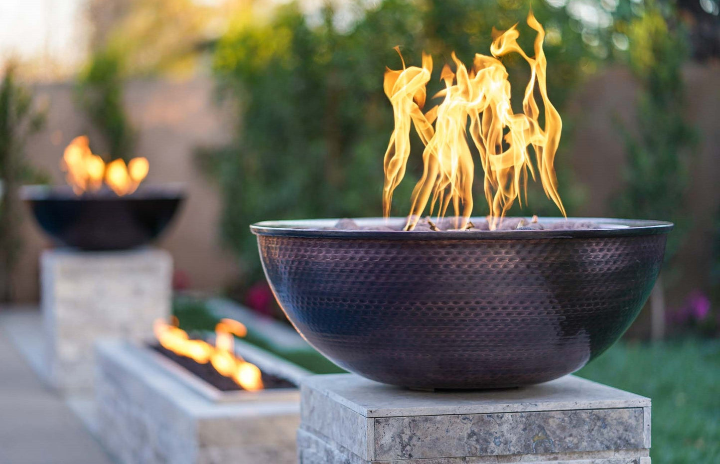 Sedona Copper Fire Bowl by The Outdoor Plus - Free Cover Included