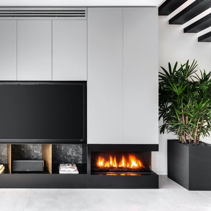Ortal 44" Standard Corner 44H Gas Fireplace w/ Screen Barrier